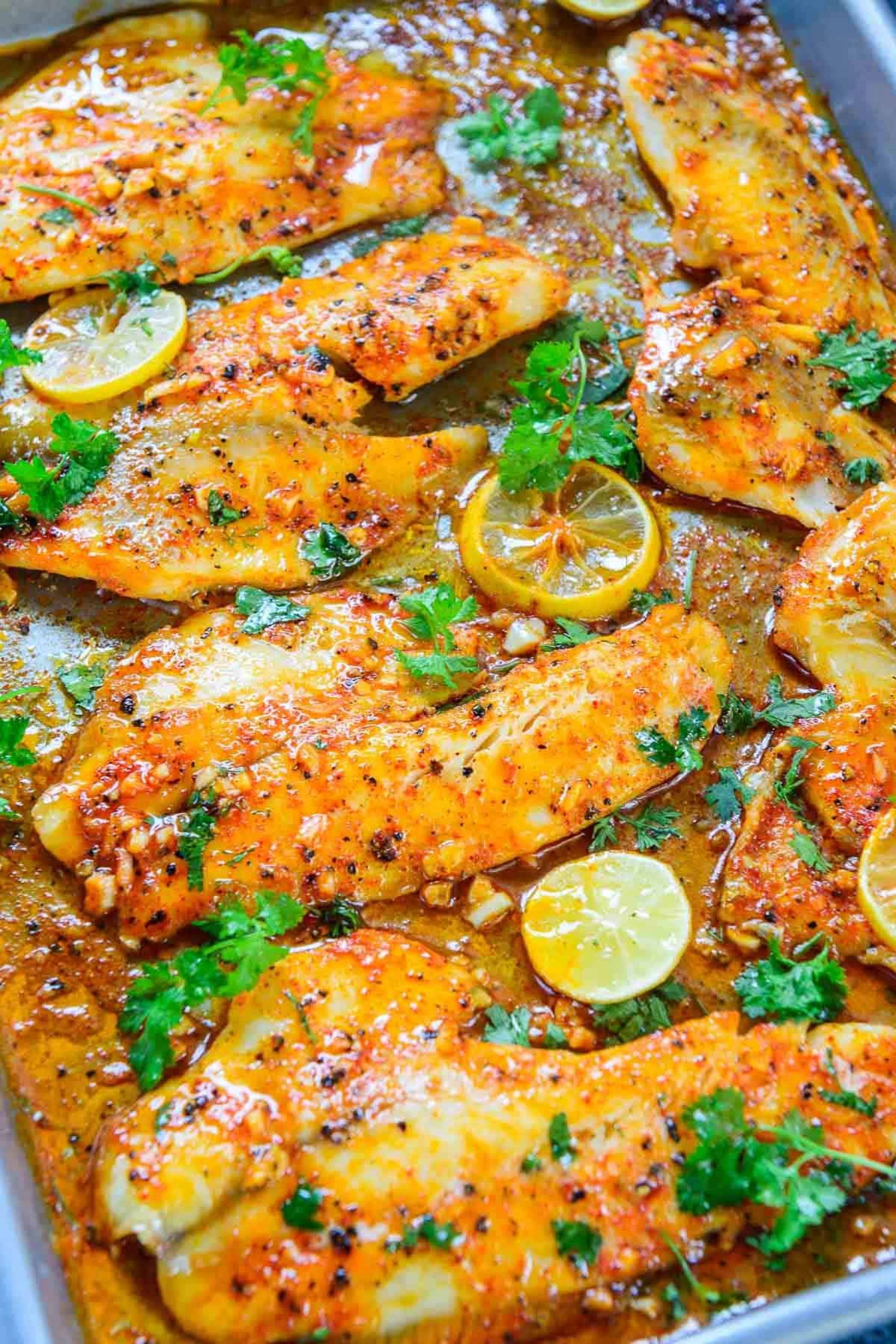 Lemon and Garlic Tilapia Lemon and Garlic Tilapia