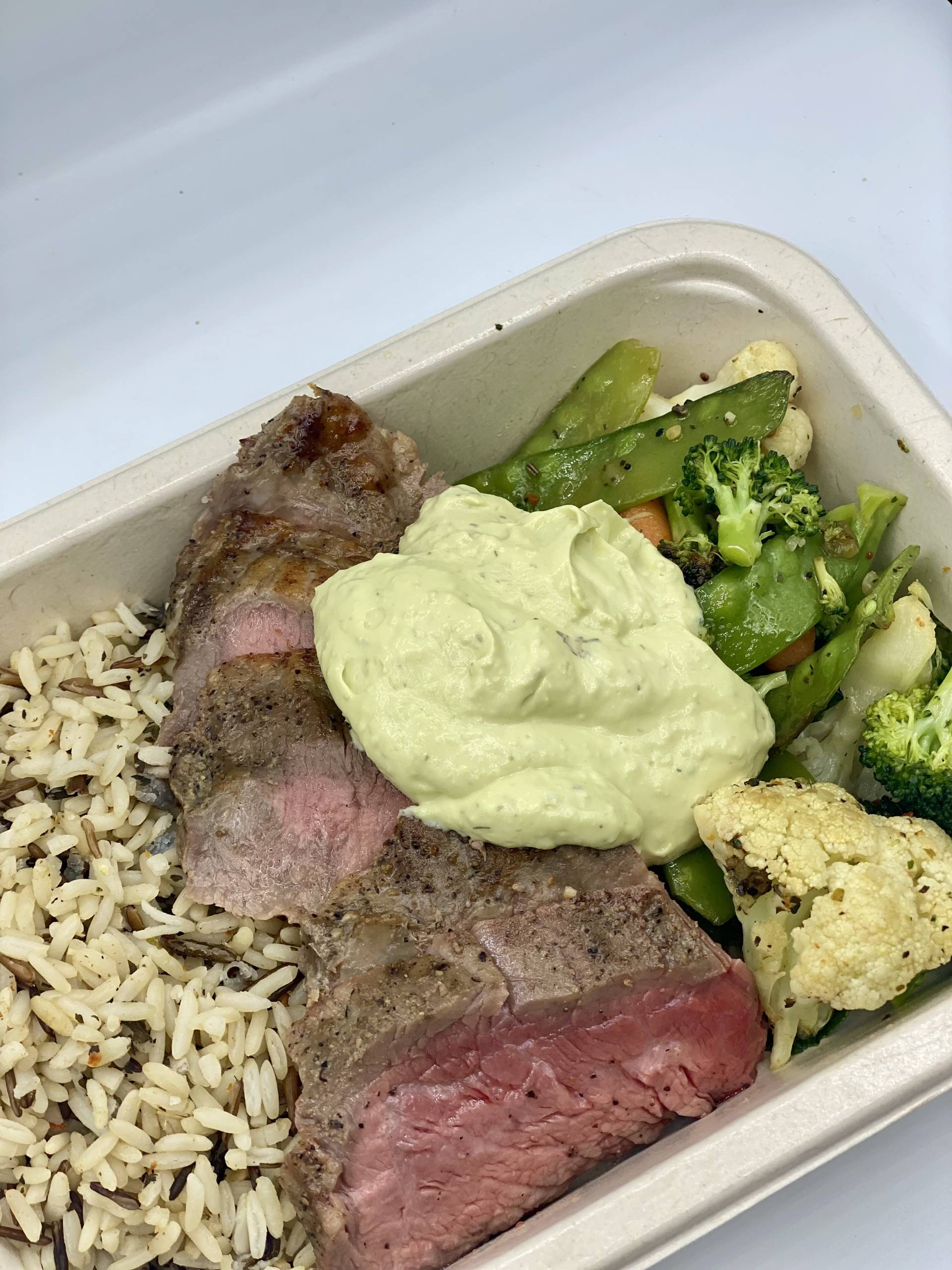 Steak with Avocado Ranch