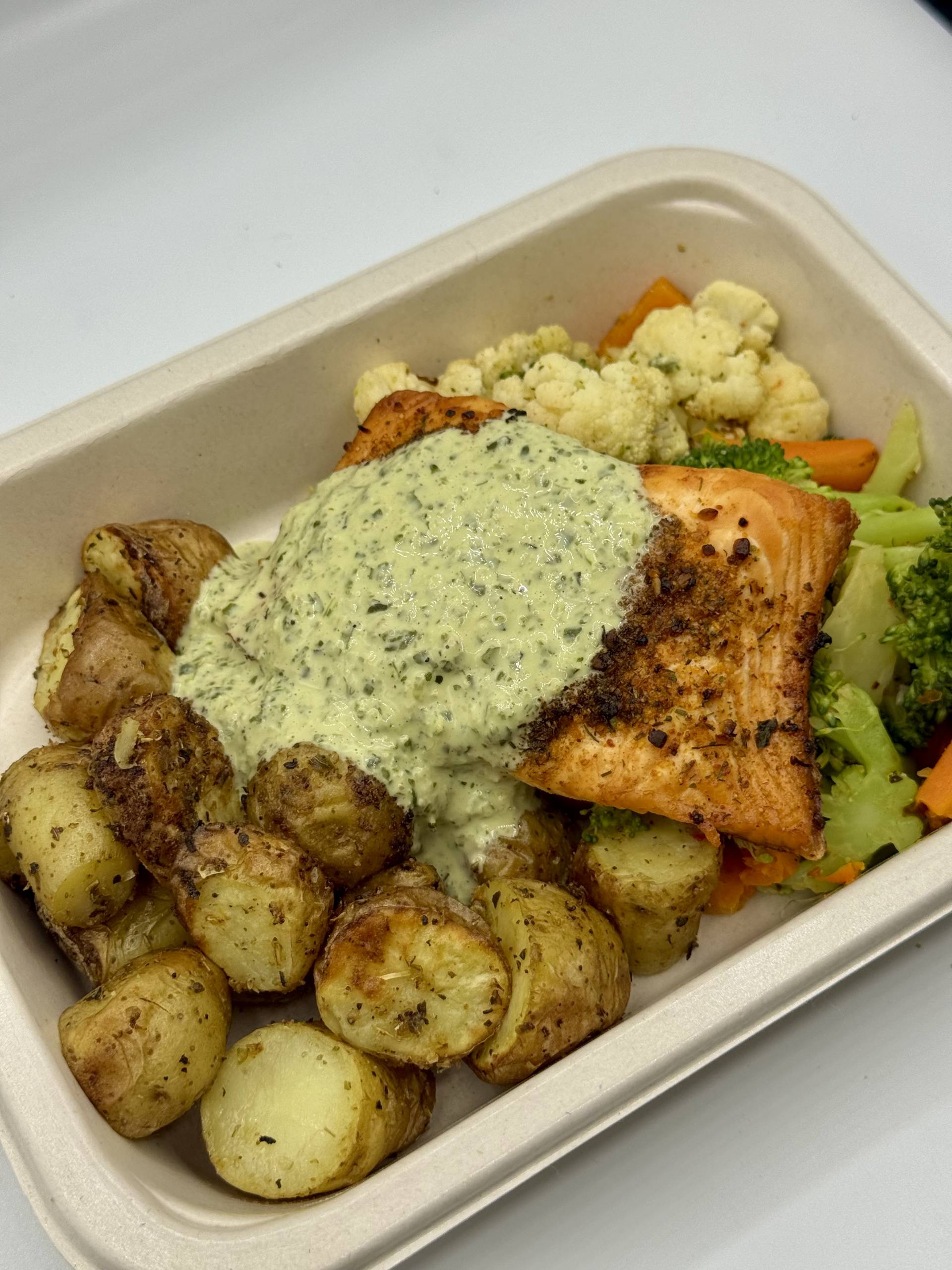 Salmon with Thai Basil Aioli