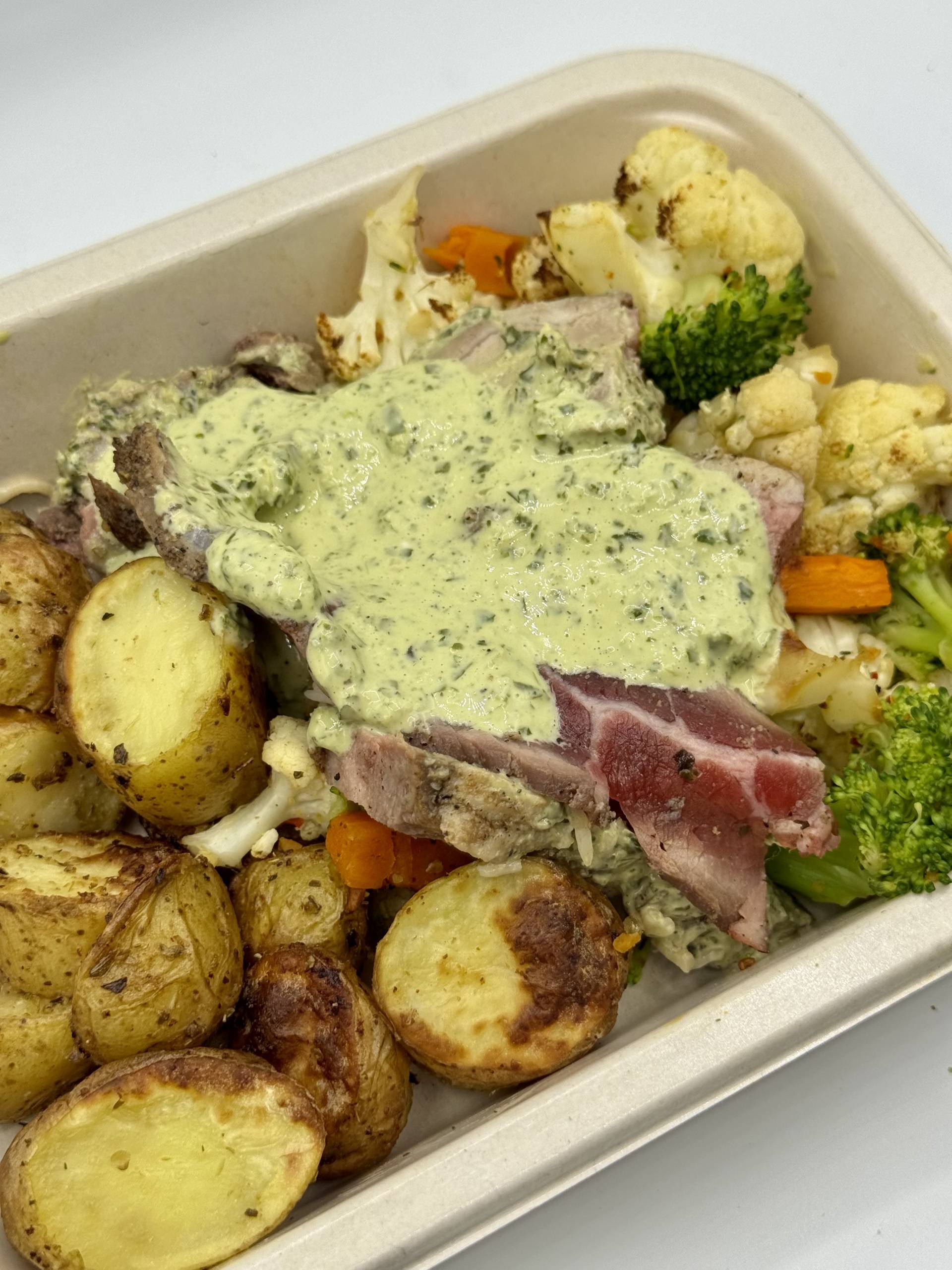 Steak with Basil Pesto