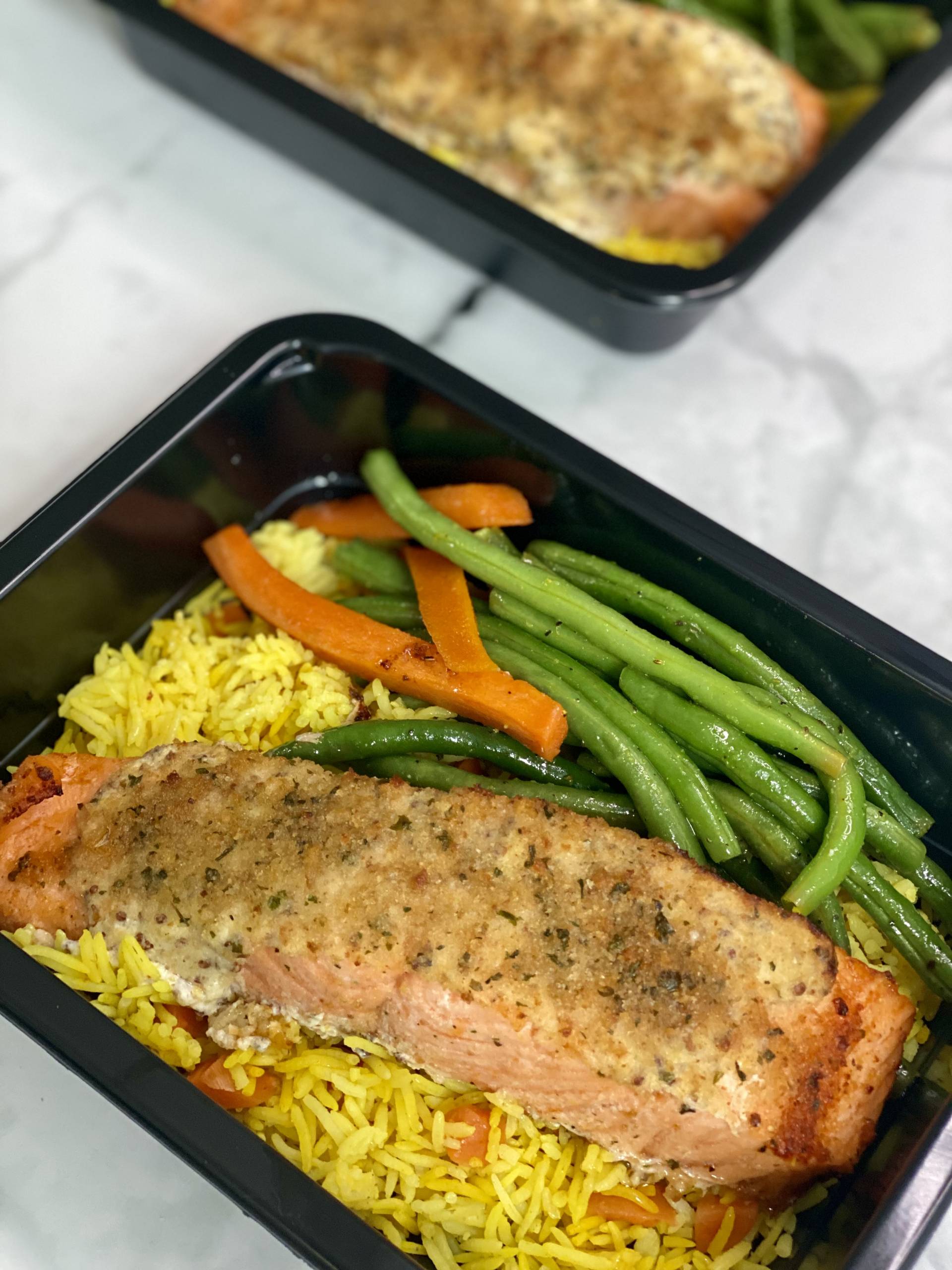 Mustard and Herb Crusted Salmon